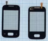 Сенсорное стекло (тачскрин) для Samsung Galaxy Pocket GT-S5300 2.8, черный