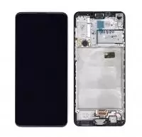 Дисплей для Samsung Galaxy A21S SM-A217F черный с рамкой