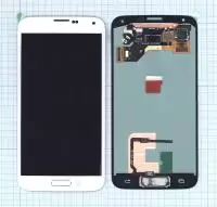 Дисплей для Samsung Galaxy S5 SM-G900H белый с кнопкой home