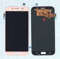 Дисплей для Samsung Galaxy A7 (2017) SM-A720F розовый