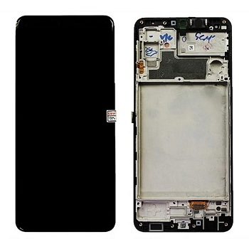 Дисплей Samsung M325F (M32) в рамке (черный) OLED