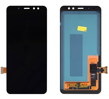 Дисплей Samsung A530F (A8 2018)+тачскрин (черный) In-Cell