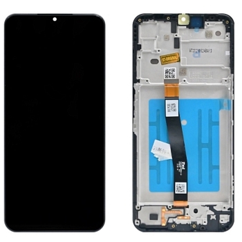 Дисплей Samsung A226B 5G (A22s) в рамке (черный) сервисный ориг 100%