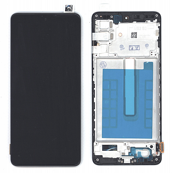 Дисплей для Samsung Galaxy M52 5G SM-M526F в сборе с тачскрином и рамкой OLED черный