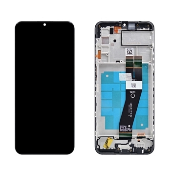 Дисплей Samsung A037F (A03s) GH81-21233A в рамке (черный) сервисный ориг 100%