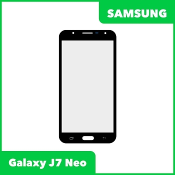 Стекло + OCA пленка для переклейки Samsung Galaxy J7 Neo (J701F), черный