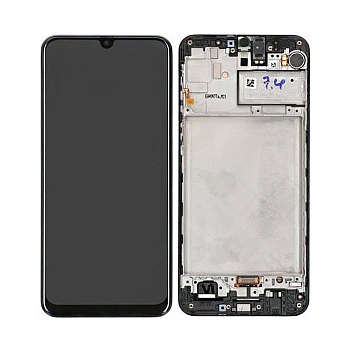 Дисплей для Samsung Galaxy M21 SM-M215 OLED черный с рамкой