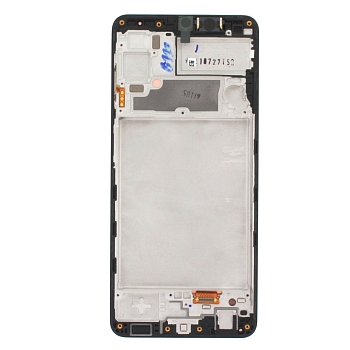 Дисплей для Samsung A225F Galaxy A22 в рамке + тачскрин (черный) (OLED)