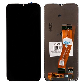 Дисплей для Samsung Galaxy A02s (A025F), в сборе с тачскрином, черный (оригинал)