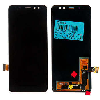 Модуль для Samsung Galaxy A8 2018 (A530F), черный (OLED)