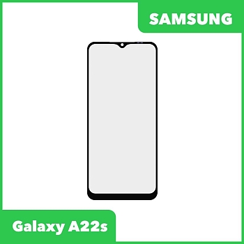 Стекло для переклейки Samsung SM-A226B Galaxy A22s (черный)