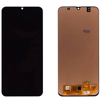 Дисплей Samsung A305FN, DS (A30)+тачскрин (черный) OLED