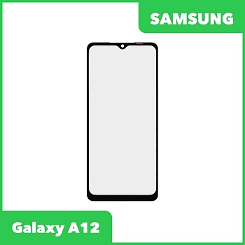 Стекло для переклейки дисплея Samsung Galaxy A12 (A125F), черный