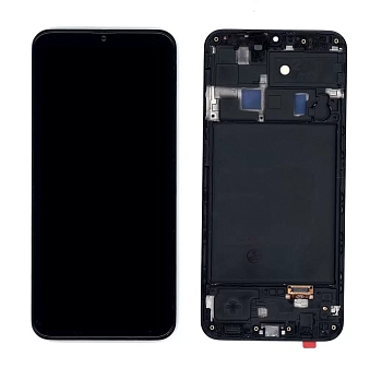 Дисплей (экран в сборе) для телефона Samsung Galaxy A20 SM-A205F (OLED) черный