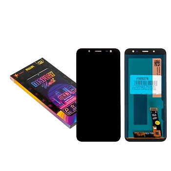 Дисплей в сборе с тачскрином (модуль) для Samsung Galaxy J6 (SM-J600F 2018) IPS с регулировкой яркости ZeepDeep ASIA, черный