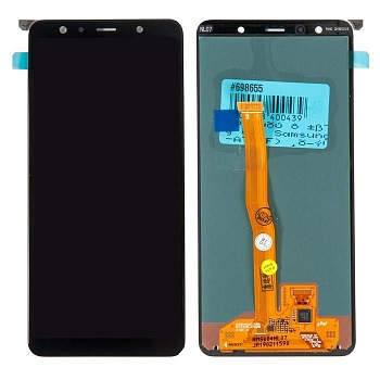 Дисплей в сборе с тачскрином (модуль) для Samsung Galaxy A7 (SM-A750F) 2018 Super Amoled, черный
