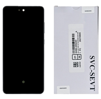 Дисплей Samsung A525F, A526B, A528B (A52, A52 5G, A52s) в рамке (белый) сервисный ориг 100% Super AMOLED