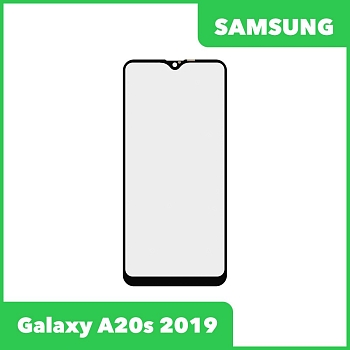 Стекло для переклейки дисплея Samsung Galaxy A20s (A207F), черный