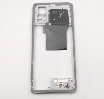 Средняя часть корпуса для телефона Xiaomi Redmi Note 12 Pro 4G (серебро)