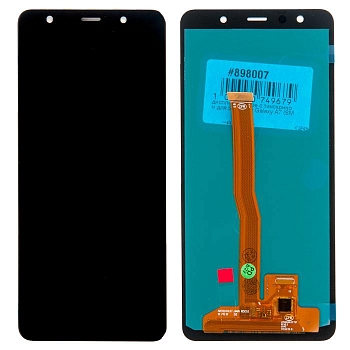 Дисплей в сборе с тачскрином для Samsung Galaxy A7 (SM-A750F) черный (2018) oled