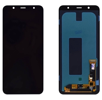 Дисплей Samsung A605FN, DS (A6+ 2018)+тачскрин (черный) OLED