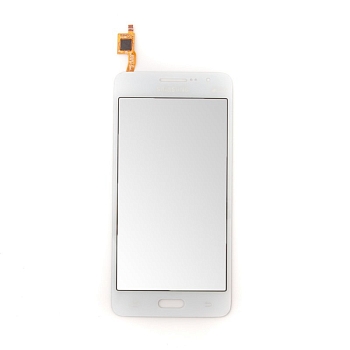 Сенсорное стекло (тачскрин) для Samsung Galaxy Grand Prime (G530H), Grand Prime VE Duos (G531H), белый 1-я категория
