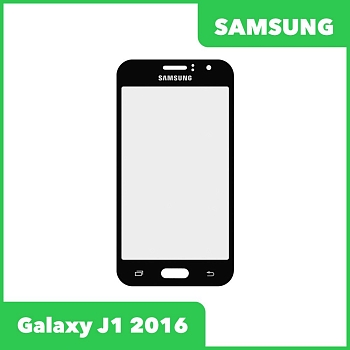 Стекло для переклейки дисплея Samsung Galaxy J1 2016 (J120F), черный