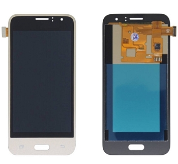 Дисплей Samsung J120F (J1 2016)+тачскрин (золото) In-Cell