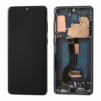 Дисплей Samsung G985F 4G, G986B 5G (S20 Plus) в рамке (черный) OLED