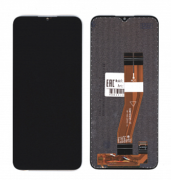 Дисплей (модуль) для Samsung Galaxy A03S SM-A037F в сборе с тачсркином (full size) черный