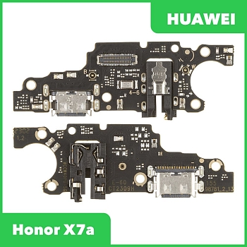 Разъем зарядки для телефона Huawei Honor X7a (RKY-LX1), микрофон