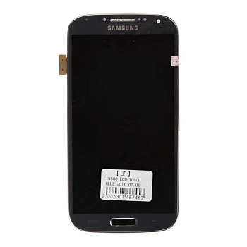 LCD дисплей для Samsung Galaxy S4 GT-I9500 в сборе с тачскрином (синий)