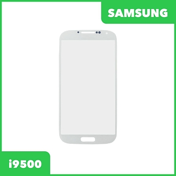 Стекло + OCA пленка для переклейки Samsung Galaxy S4 (i9500), белый