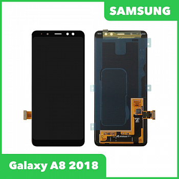 Дисплей для Samsung Galaxy A8 2018 SM-A530 в сборе GH97-21406A без рамки (черный) 100% оригинал