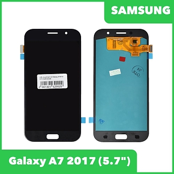 LCD дисплей для Samsung Galaxy A7 2017 SM-A720 в сборе с тачскрином (OLED), черный