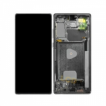 Дисплей Samsung N980F, N981F (Note 20) в рамке (черный) OLED