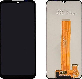 Дисплей для Samsung M127F Galaxy M12 + тачскрин (черный) 100%