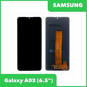 Дисплей для Samsung Galaxy A02 SM-A022G, DS в сборе без рамки (черный) 100% оригинал