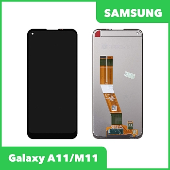 LCD дисплей для Samsung Galaxy A11, M11 SM-A115, SM-M115 в сборе (черный)
