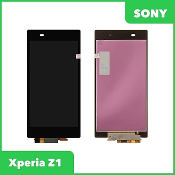 LCD дисплей для Sony Xperia Z1 C6902, C6903, C6906, C6943, L39h в сборе с тачскрином (черный)