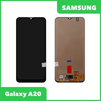 LCD дисплей для Samsung Galaxy A20 SM-A205 в сборе Incell (черный)