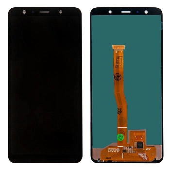 Дисплей в сборе с тачскрином для Samsung Galaxy A7 (SM-A750F) черный (2018)