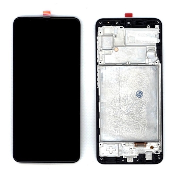 Дисплей (экран в сборе) для телефона Samsung Galaxy A22 SM-A225F INCELL TFT, черный с рамкой