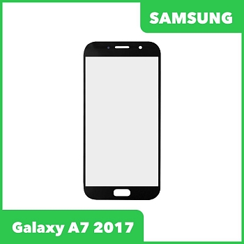 Стекло + OCA пленка для переклейки Samsung Galaxy A7 2017 (A720F), черный