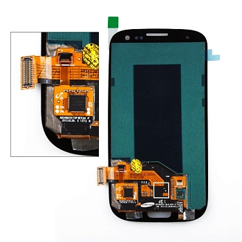 LCD дисплей для Samsung Galaxy S3 GT-i9300, i9300i, i9301i с тачскрином (синий)