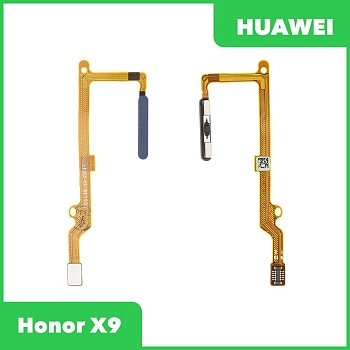Сканер отпечатка пальца Huawei Honor X9 (ANY-LX1) (кнопка включения) (синий)