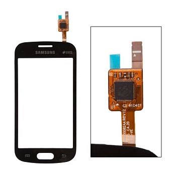 Сенсорное стекло (тачскрин) для Samsung Galaxy Trend GT-S7390, S7392 1-я категория, черный