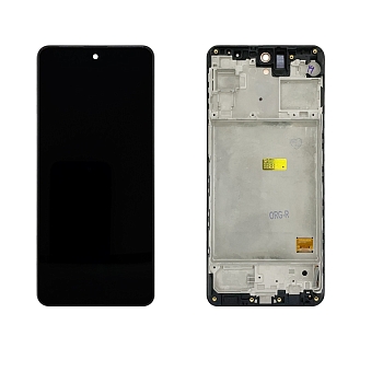 Дисплей Samsung M317F/DSN (M31s) в рамке (черный) cервисный ориг 100% Super AMOLED