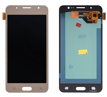 Дисплей Samsung J510F (J5 2016)+тачскрин (золото) OLED