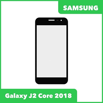 Стекло + OCA пленка для переклейки Samsung Galaxy J2 Core (J260F), черный
